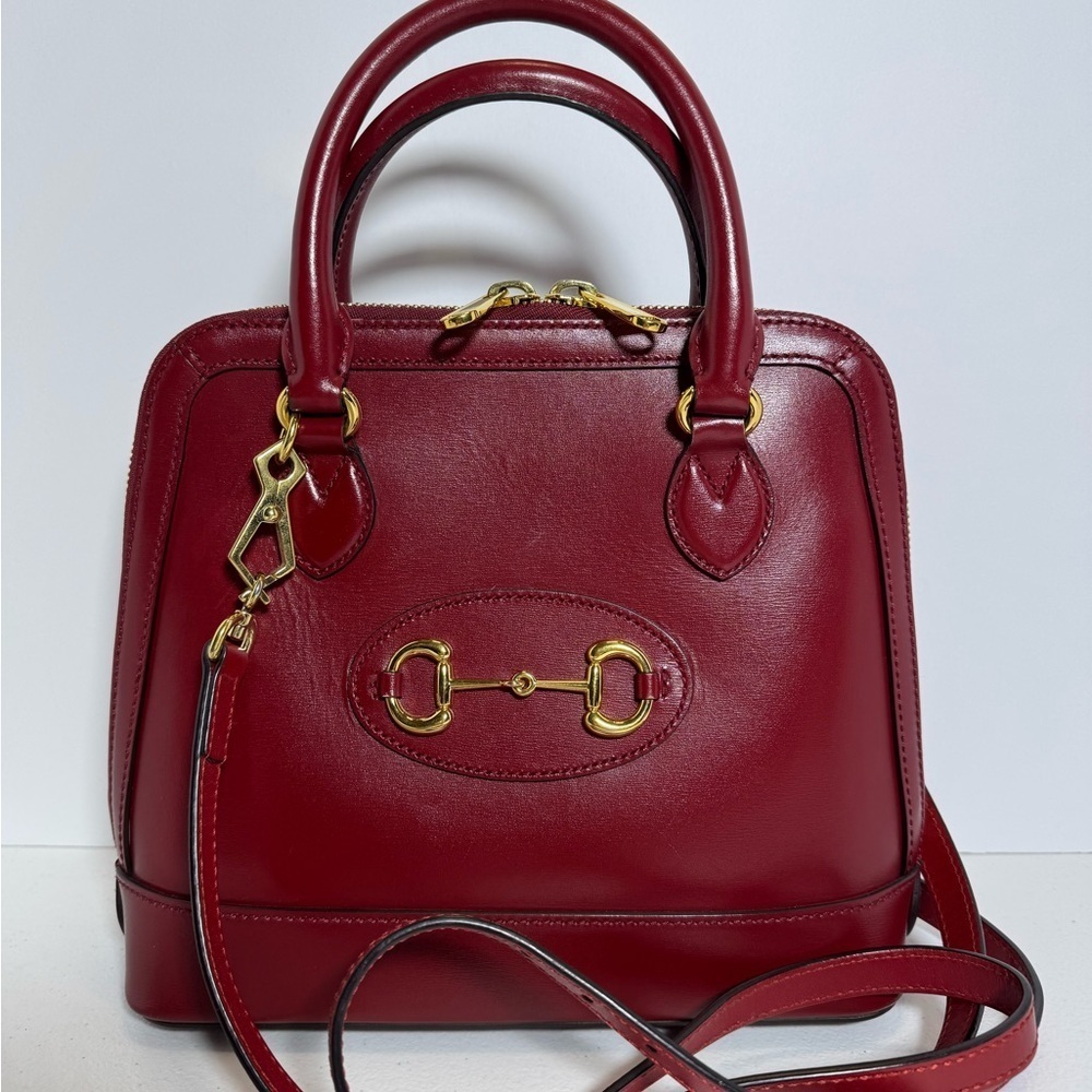 AUTHENTIC Red Leather Gucci Handbag
